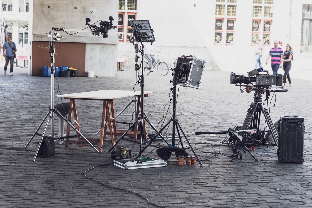Lastenrad am Filmset