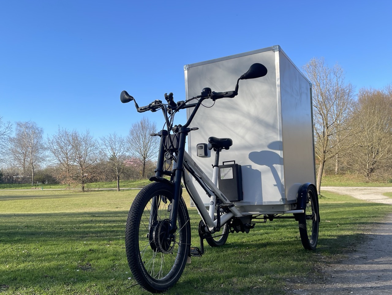 Gastronomie-Lieferung mit Lastenrad